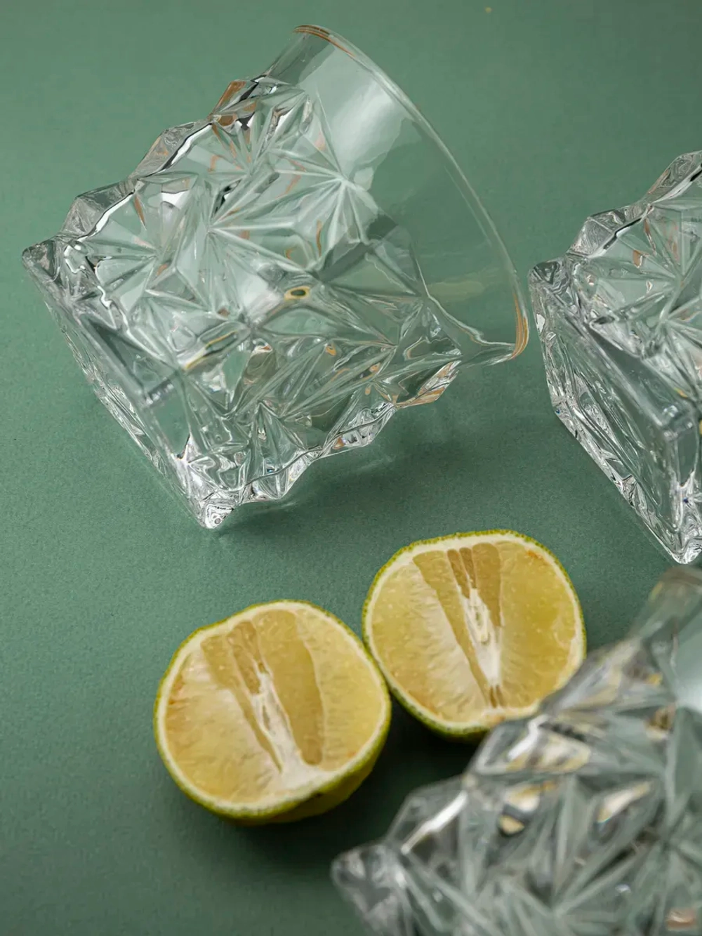 Набор бокалов кристалл, 300 мл. 6 шт. с золотой каймой