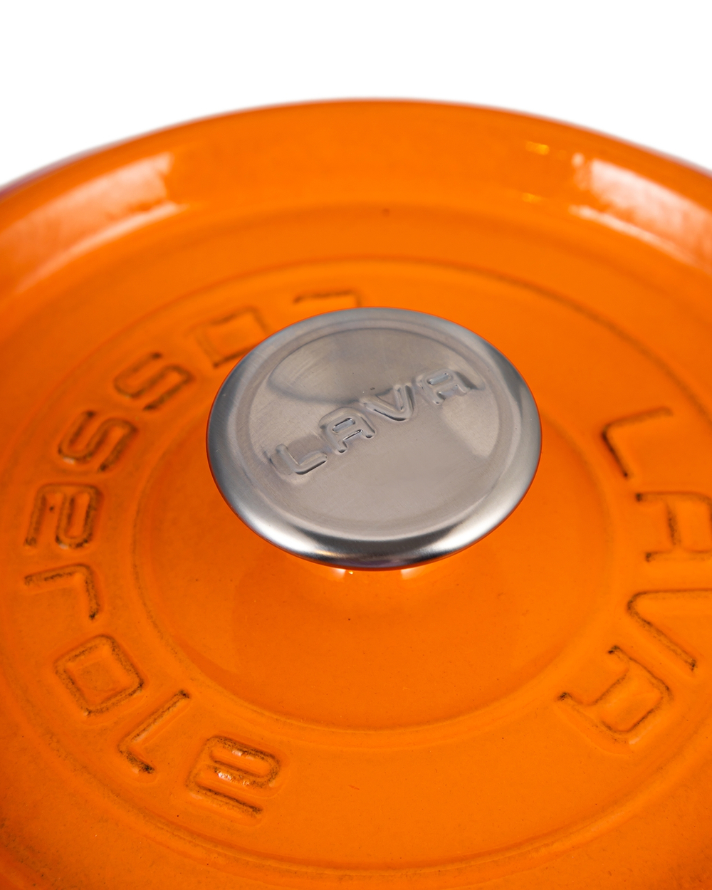 Кастрюля с крышкой 2.5л LAVA оранжевая