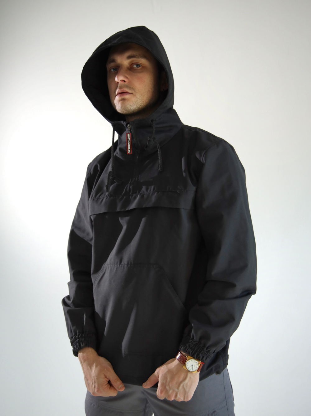 Анорак легкий провинция черный