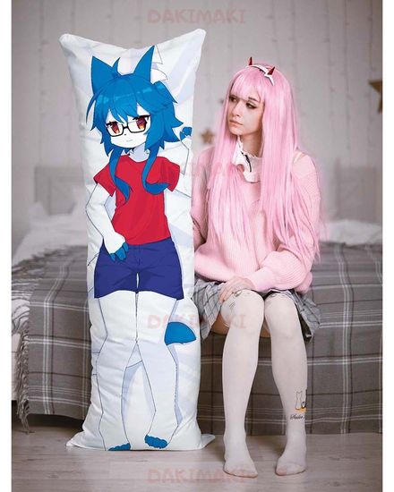 Дакимакура Фурри Синий Кот арт. 0625