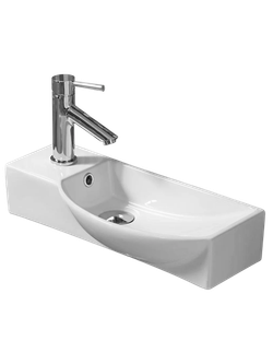 Раковина подвесная (глянцевая белая) WeltWasser WW AISBACH 7945 GL-WT L 450х240х125