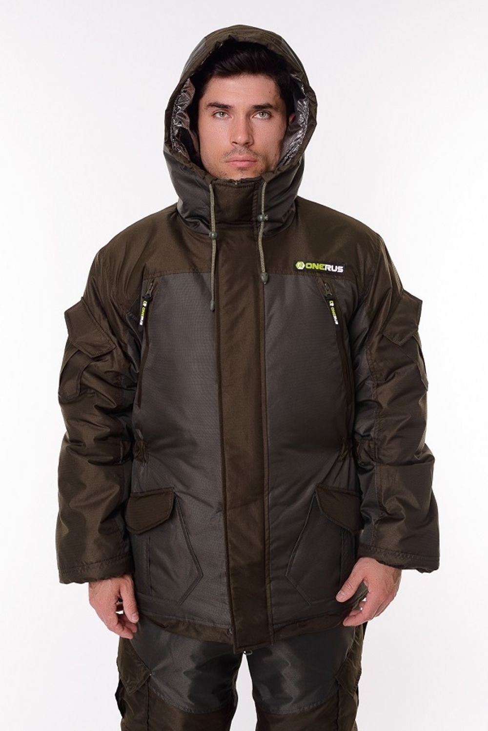 Зимний костюм для охоты и рыбалки ONERUS "Горный -45" (Таслан, Хаки) Полукомбинезон