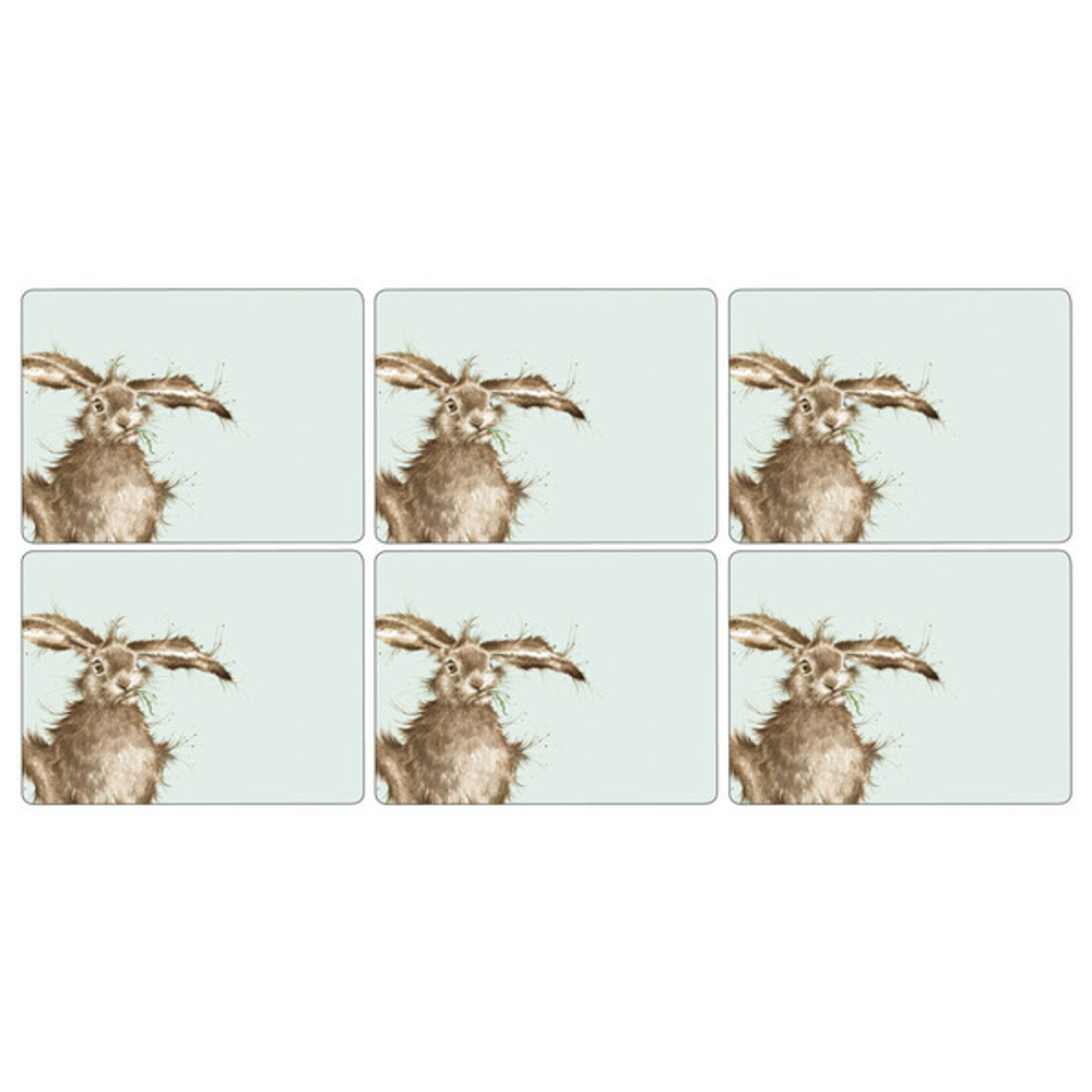 Набор подставок под горячее 6шт 30.5х23 Pimpernel Забавная фауна Кролик