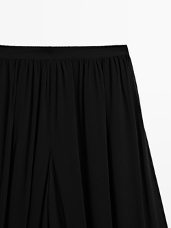 Massimo Брюки-саруэль с пуговицами, черный