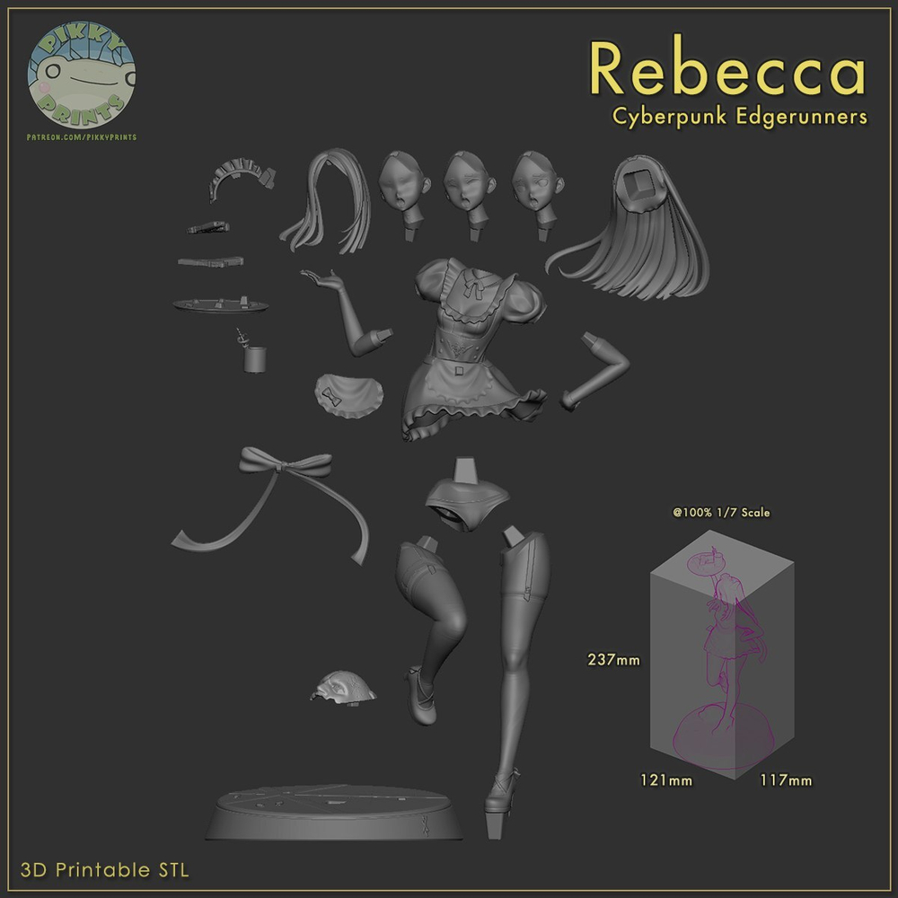 Фигурка Ребекка Киберпанк: Бегущие по краю REBECCA CYBERPUNK EDGERUNNERS