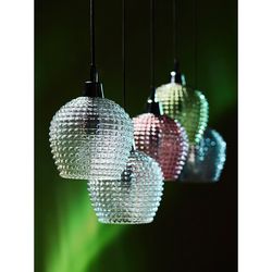 Светильник подвесной каскадный Aurora, 110х18 см, сливовый/зеленый/серый