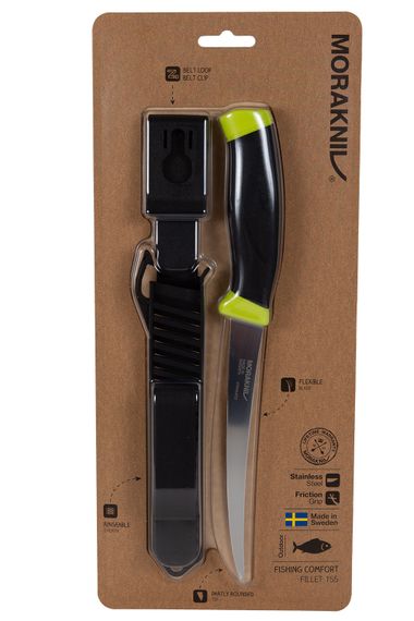 Нож филейный в пластиковых ножнах Morakniv Fishing Comfort File 155, арт. 13869