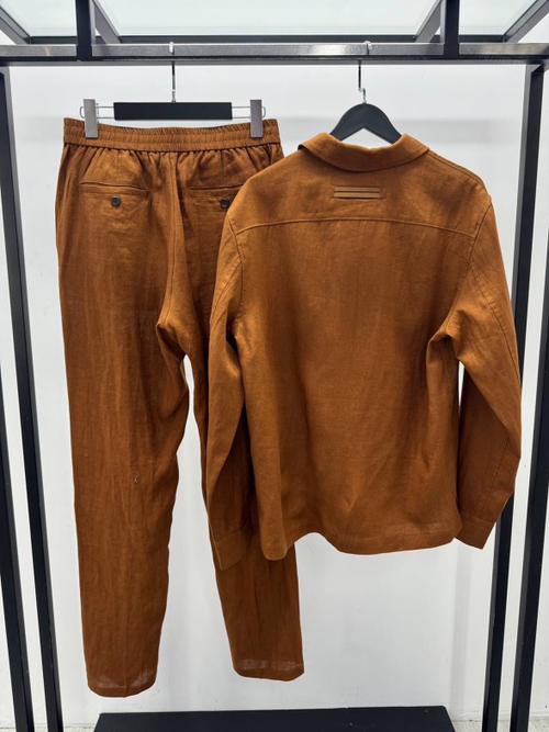 Льняной костюм Ermenegildo Zegna