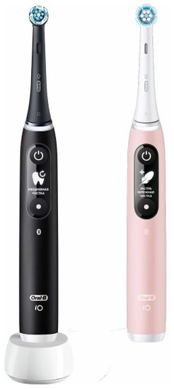 Электрические зубные щетки Oral-B iO 6 DUO Black Lava и Pink Sand
