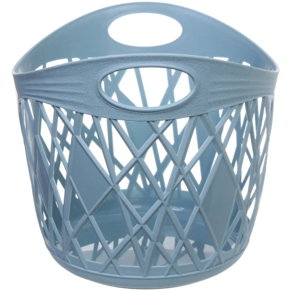 Корзинка для хранения «БРИЗБО», цвет пудрово - голубой, 25.5*25*23.5см
