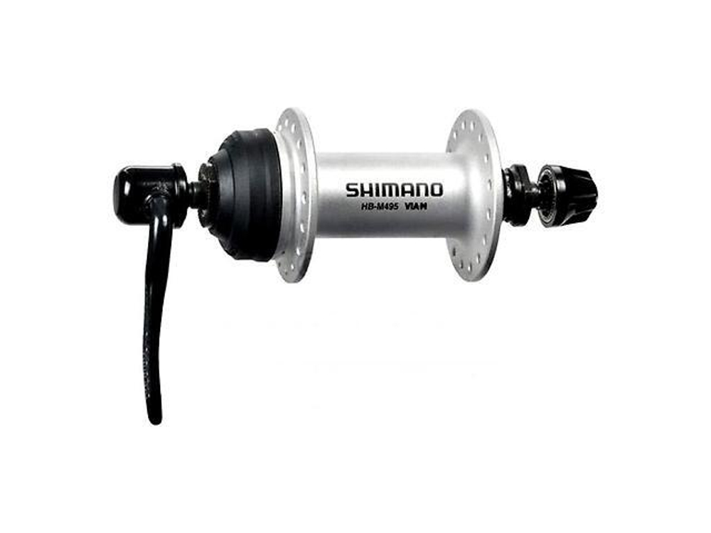 Втулка передняя Shimano HB-M495A C.Lock 36 отверстий QR 133мм серебристая