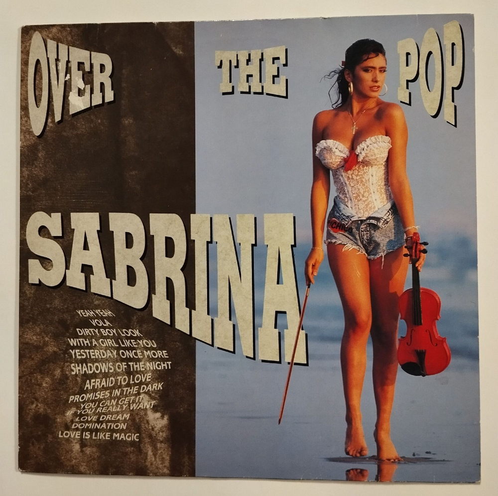 Винтажная виниловая пластинка LP Sabrina Over The Pop (Italy 1991)