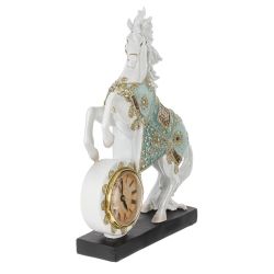GAEM Фигурка декоративная "Лошадь" с часами (AAx1,н/п), L23 W7 H33 см