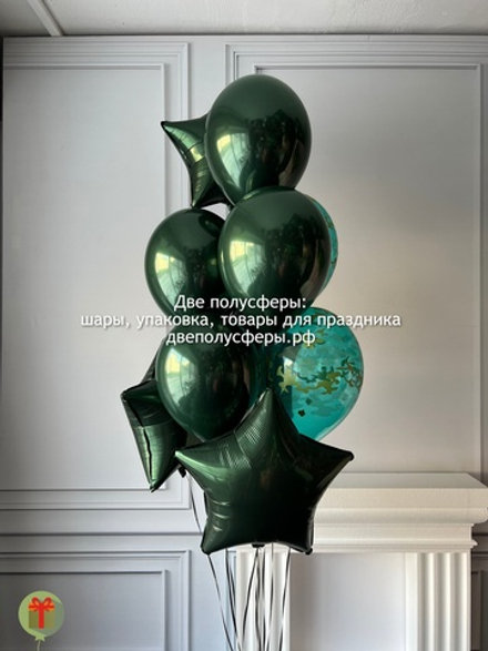 Фонтан из 10 шаров камуфляж