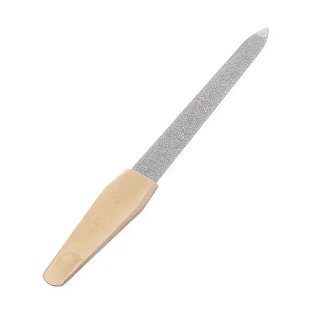 Пилка для ногтей металлическая на блистере «Ultramarine», цвет ручки золото, цвет пилки серебро,12,7см✦