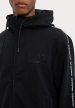 EA7 Emporio Armani Толстовка с капюшоном - Чёрный