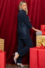 Костюм с брюками Ксанти НЬЮ (синий) К14502-3М LT Collection