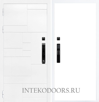 Домино Белое гладкая без рисунка