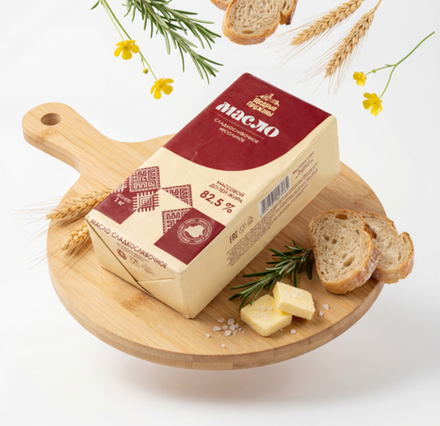 Масло сладкосливочное Щедрые Пружаны 82% 1кг, Пружанский МЗ