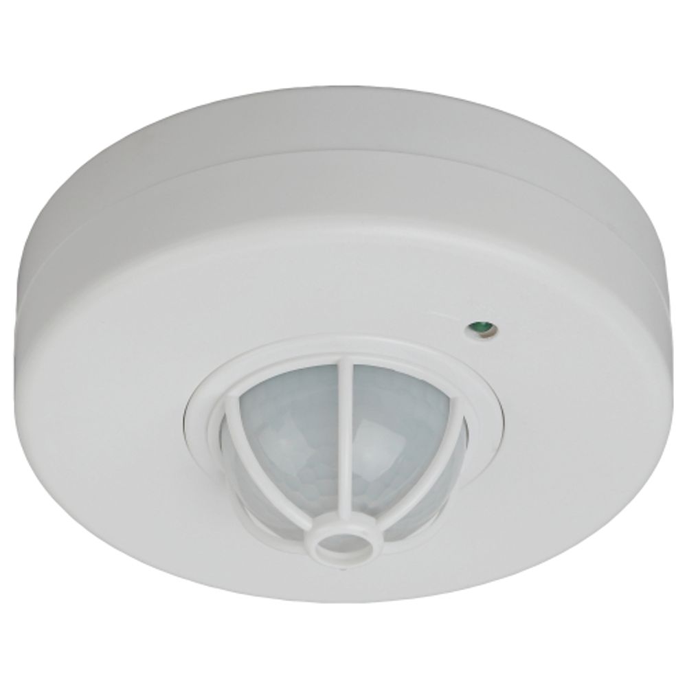 Датчик движения ЭРА MD 017 белый 1200Вт угол обзора 180-360° дальность 12м | Датчики движения