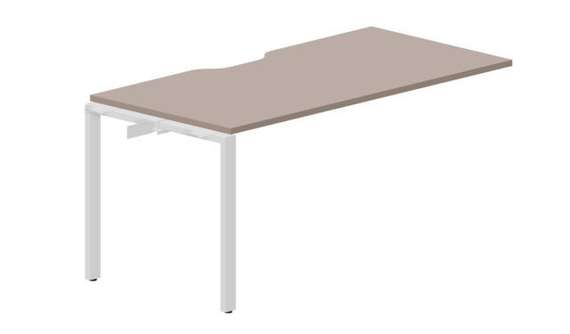 стол Strike 1580х780х750мм (с эргономичным вырезом) - приставной элемент