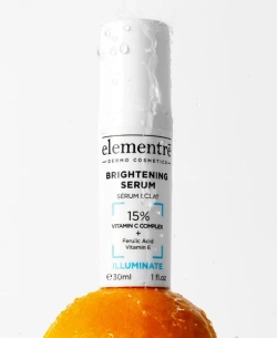 Осветляющая сыворотка с 15% витамином С 15% VITAMIN C - BRIGHTENING SERUM 30 ml от Elementrè Dermo Cosmetics, Швейцария, фотостарение, пигментация, постакне