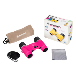 Бинокль детский Bresser Junior 6x18 FF, розовый - Комплект поставки