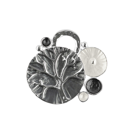 Брошь Shadore Абстракция-дерево XZ1157.2 BW/S