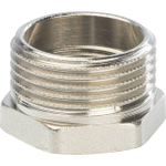 Футорка STOUT SFT 0029 - 1" x 3/4" (для стальных труб, латунь никелированная)