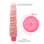 Гнущийся вибратор 19,5см с хребтом Baile BW-007101G