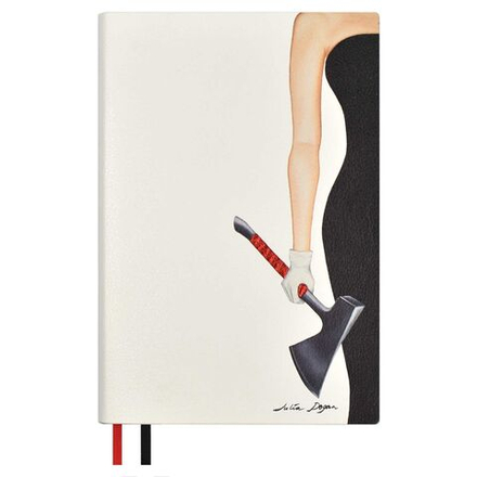 Ежедневник недат. А5 160л., кож.зам., мягк.пер. "Наппа Юлия Доган. Crisis exiting" тиснен., ляссе