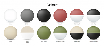 Кресло пластиковое Siesta Contract Portofino, белый, бежевый