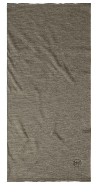 Шерстяной шарф-труба Buff Merino Lightweight Solid Taupe Grey