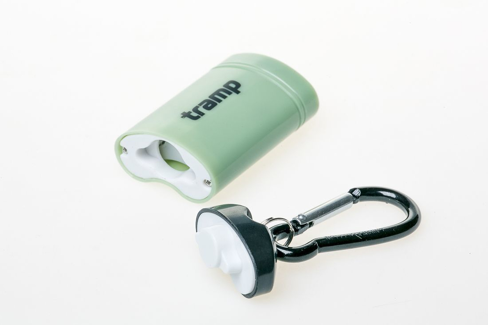 Tramp фонарь-брелок магнитный (пластик) (оливковый)