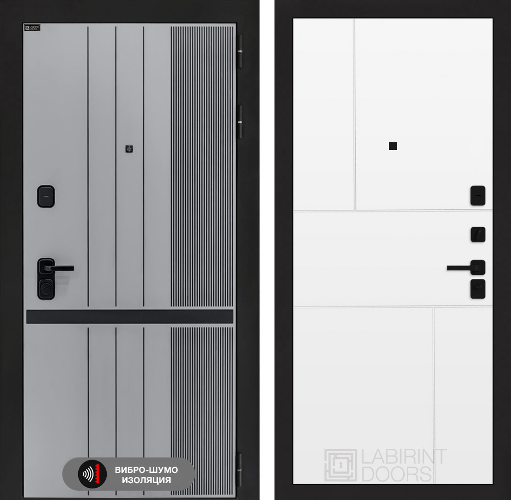 Входная дверь Лабиринт SKYLAB - 21 Белый софт