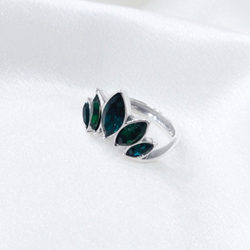 "Смерч" кольцо в серебряном покрытии из коллекции "Погода" от Jenavi