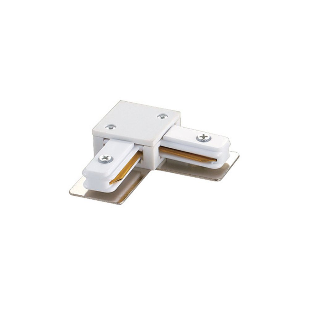 UBX-Q121 K21 WHITE 1 POLYBAG Соединитель для шинопроводов L-образный. Однофазный. Цвет — белый. Упаковка — полиэтиленовый пакет.