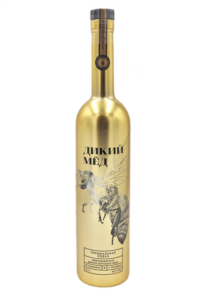 Дикий Мед Премиальная Золотая 0,7 40% Стерлитамакский СВК Россия