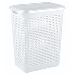 Корзина для белья 30л, 370х260х465 мм (белый)
