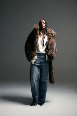 ZARA HARRY LAMBERT X DISNEY ДЖИНСЫ TRF BAGGY FIT СО СТРАЗАМИ «ПИТЕР ПЭН», СИНИЙ