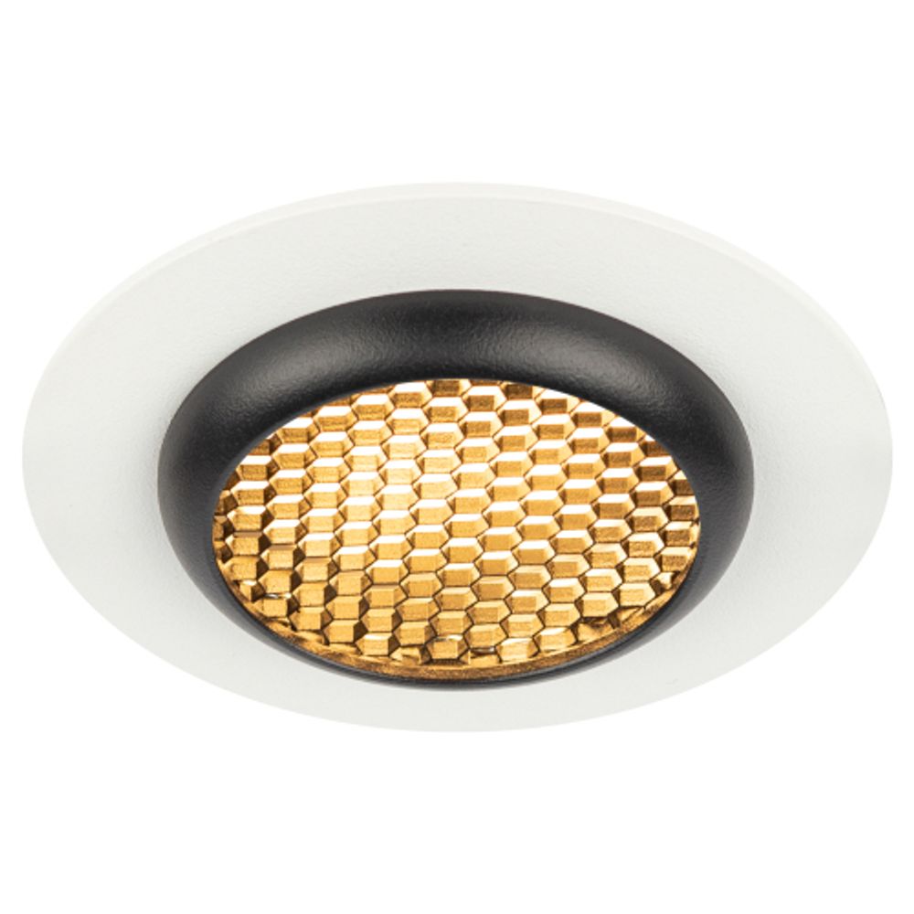 Светильник встраиваемый алюминиевый ЭРА KL109 WH/BK под лампу MR16 GU5.3 белый/черный матовый | Алюминиевые встраиваемые светильники