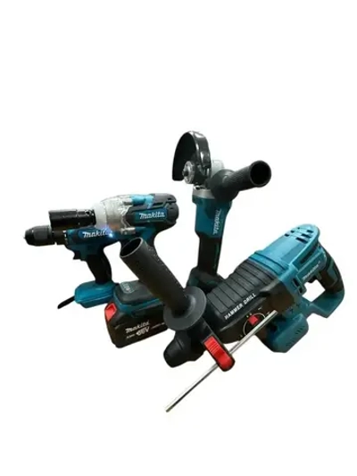 Набор 4в1. Шуруповерт, Перфоратор, Болгарка, Гайковерт. 6 Ah 2 акб, ЗУ и кейс в комплекте.
