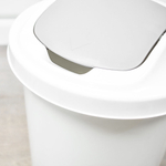 Контейнер для мусора 6л круглый "Palm" (светло-серый)