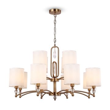 Люстра подвесная 12*E14 FR1007PL-12BS латунь Riverside Freya