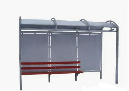 Остановочный павильон , окрашенная