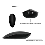 Телесный вибратор-ротатор с присоской 19,5см Baile Oliver BW-008017BRSY