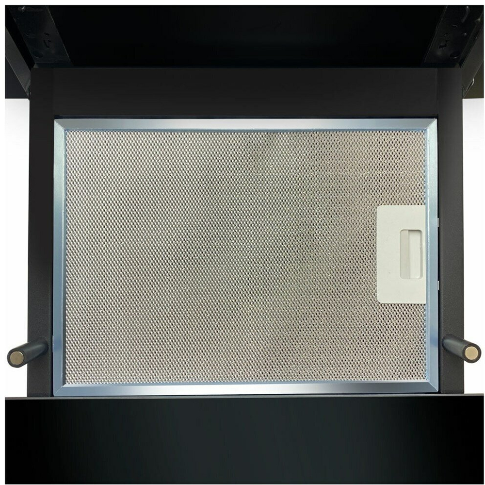 Вытяжка наклонная Ginzzu HKH-213 черное стекло 650м3/час, сенсорное управление, пульт