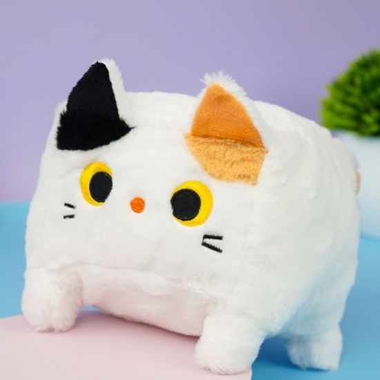 Мягкая игрушка Котенок белый, 15 см