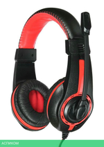 Наушники Oklick HS-L200 черный/красный (359484)