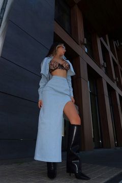 Юбка с разрезом Denim